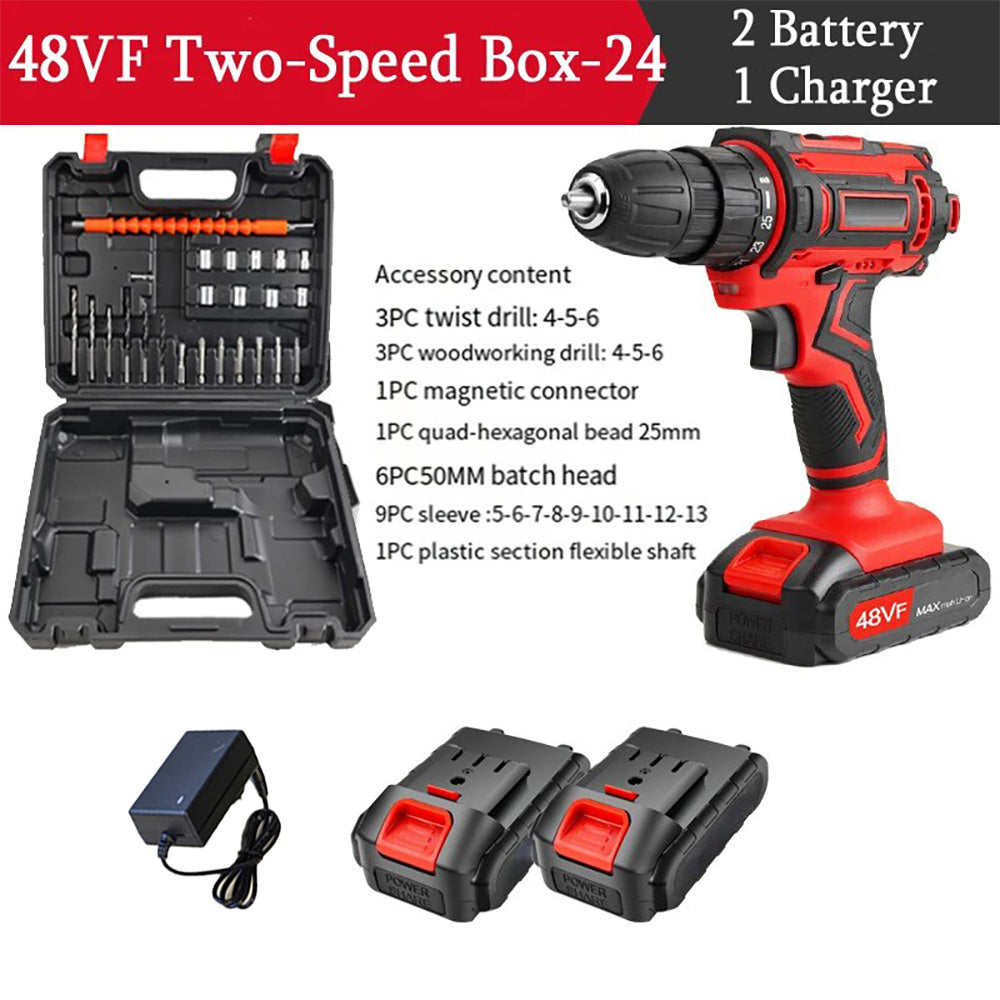 48V Cordless Drill Electric Screwdriver Mini Wireless Power Tools Driver Secondary image