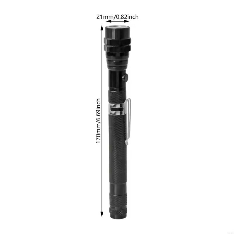 5 Pcs Pickup Tool Set with Extendable Flashlight and Inspection Mirror