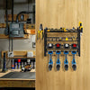 4 Layer Power Tool Organizer Wall Mounted Metal Storage Rack