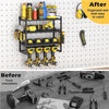 4 Layer Power Tool Organizer Wall Mounted Metal Storage Rack