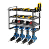 4 Layer Power Tool Organizer Wall Mounted Metal Storage Rack