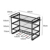 4 Layer Power Tool Organizer Wall Mounted Metal Storage Rack