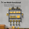 4 Layer Power Tool Organizer Wall Mounted Metal Storage Rack