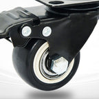 4 pcs 1.5" Heavy Duty Swivel Caster Wheels Brake Swivel Wheels