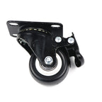 4 pcs 1.5" Heavy Duty Swivel Caster Wheels Brake Swivel Wheels