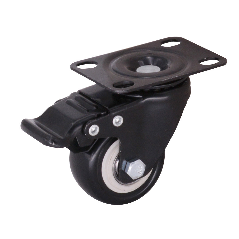 4 pcs 1.5" Heavy Duty Swivel Caster Wheels Brake Swivel Wheels Secondary image