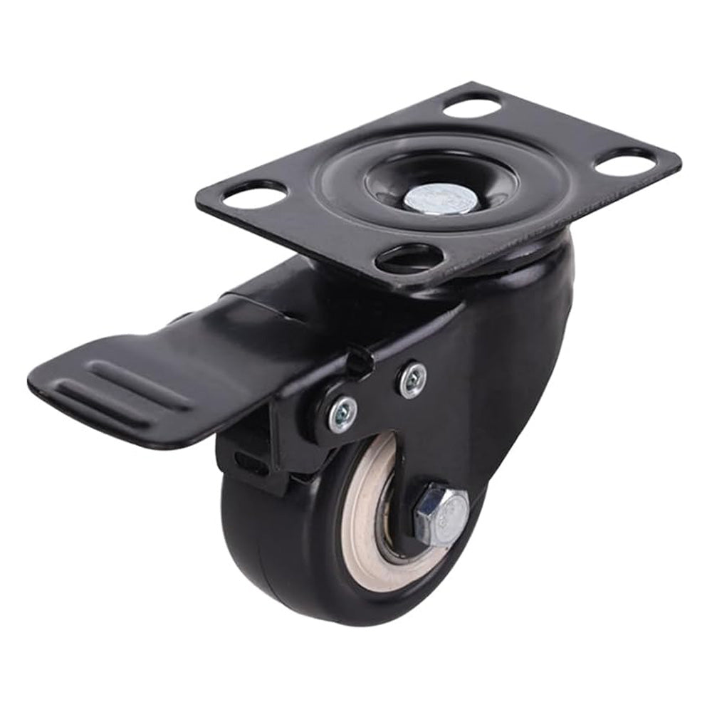 4 Pcs 2" Heavy Duty Swivel Castor Wheels Trolley Furniture Caster With Brake Secondary image