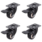 4 Pcs 2" Heavy Duty Swivel Castor Wheels Trolley Furniture Caster With Brake