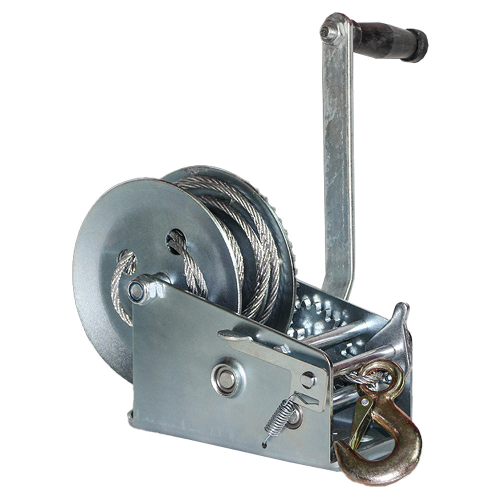 3000LBS self-locking Hand Winch  5mm x10m Steel Cable for Boat Trailer Truck Main image