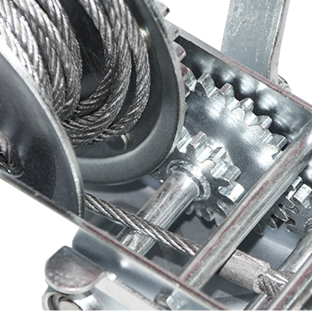 3000LBS self-locking Hand Winch  5mm x10m Steel Cable for Boat Trailer Truck Secondary image