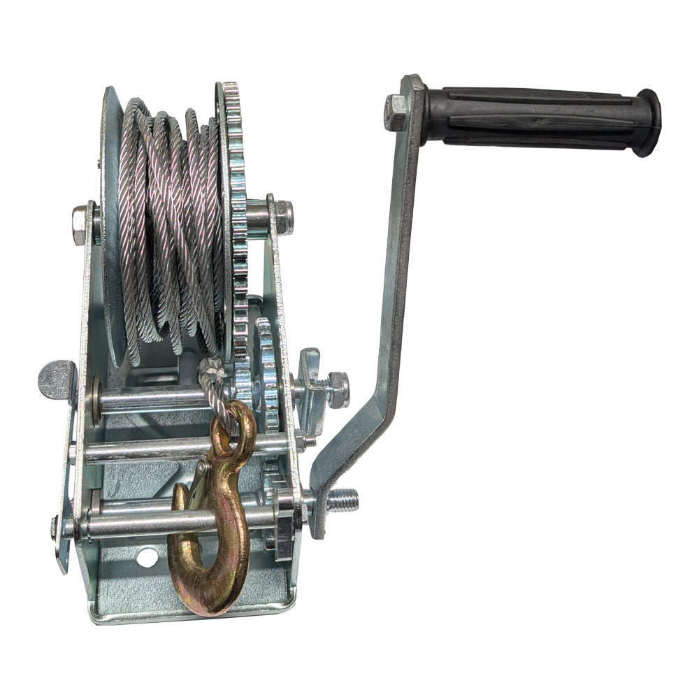 3000LBS self-locking Hand Winch  5mm x10m Steel Cable for Boat Trailer Truck