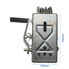 3000LBS self-locking Hand Winch  5mm x10m Steel Cable for Boat Trailer Truck