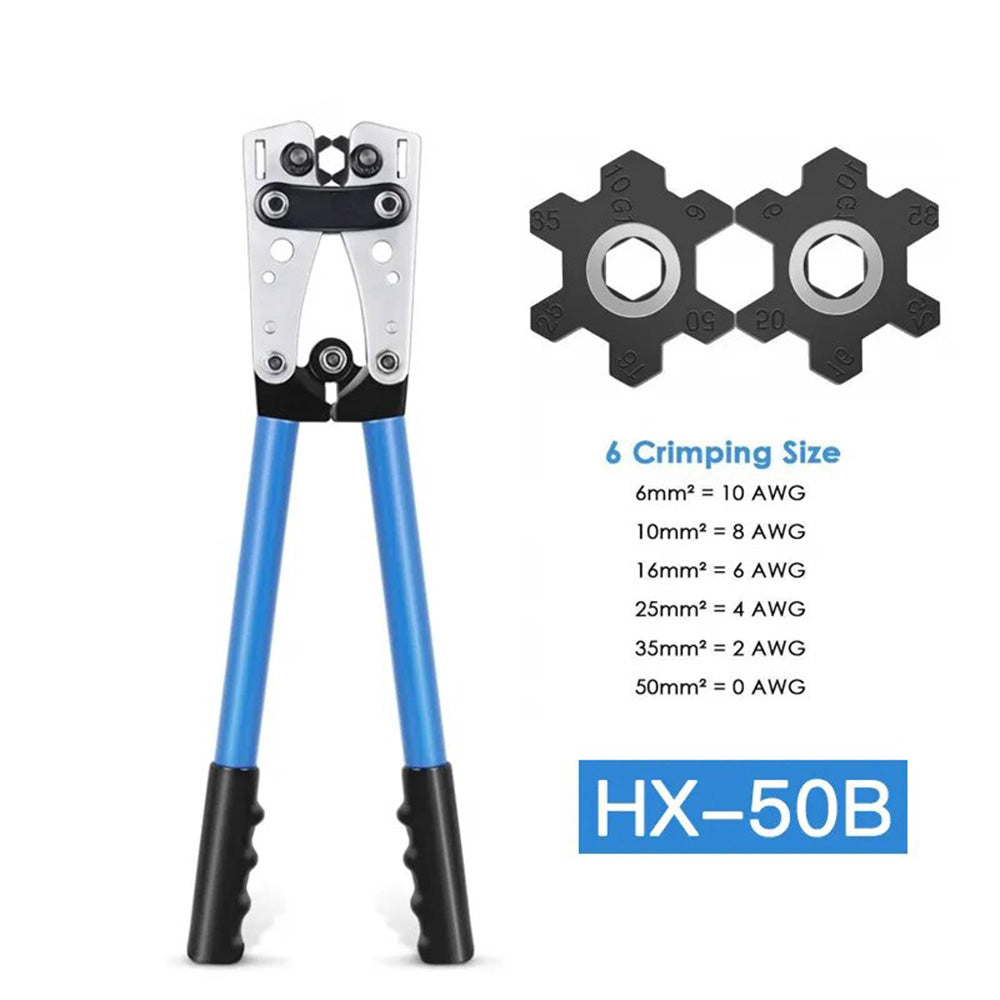 HX-50B 2x Heavy Duty crimping crimper hand ratchet terminal crimp pliers Secondary image