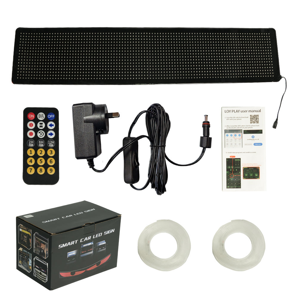 LED Flexible Screen Scrolling Advertising 192*16 Pixels 176*19.2cm AU plug Main image