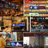 LED Flexible Screen Scrolling Advertising 192*16 Pixels 176*19.2cm AU plug