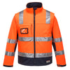 K8074 - Huski Chassis 2-in-1 Softshell Jacket Orange/Navy