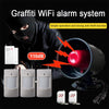 Wifi infrared induction anti-theft loudly alarm for shops, stores, and homes