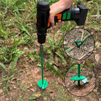 4 Pcs 18" Long Green Ground Anchor Heavy Duty Anchor Hook Solid Steel Shaft