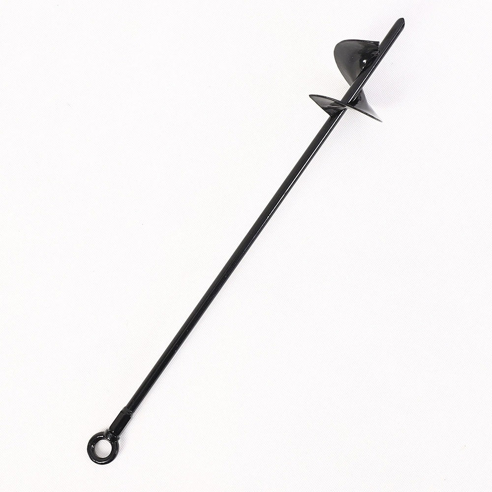 4 Pcs 30" Long Black Ground Anchor Heavy Duty Anchor Hook Solid Steel Shaft Secondary image