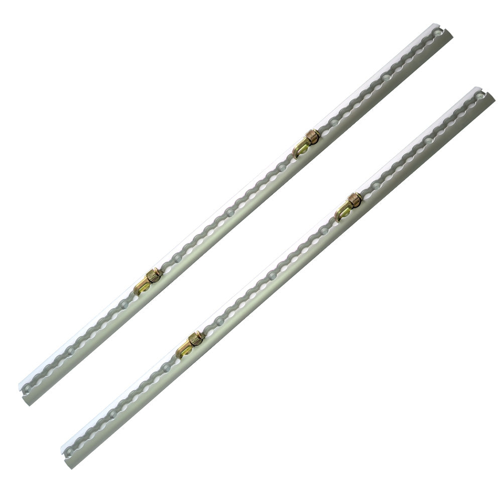 2Pcs 1M Sloped Edges Anchor Track 4 pcs Double Stud Fittings Secondary image