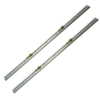 2Pcs 1M Sloped Edges Anchor Track 4 pcs Double Stud Fittings
