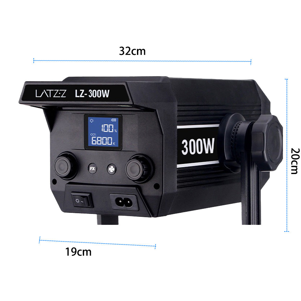300W LED Photography Light 65cm Soft Mask 2.8 Meters Stand