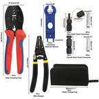 Solar Crimping Stripper and Cutter Tools 10pcs Solar Panel Cable Connectors