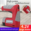 3 In 1 4.2V Electric Nail Gun Rechargeable Portable Wireless Woodworking Tool