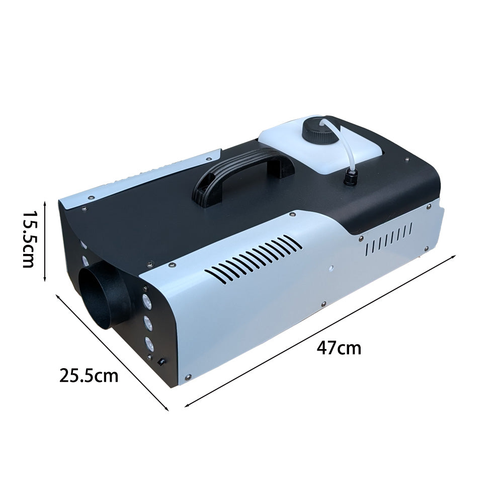 1500W 2.5L Tank Fog Machine 6 RGB LED Light DJ Show with Remote Control