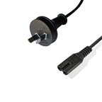 3m Mains Power Lead Flat Cord Cable AU 2-Pin to Figure 8 Plug 250V 7.5A