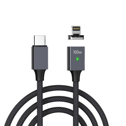 PD 100W Quick  Rotating Magnetic Charger Cable 2m Type-C to Lighting