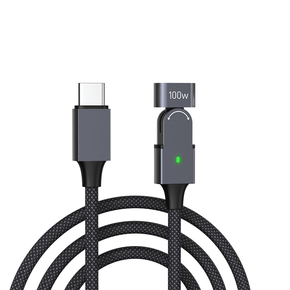 PD 100W Quick  Rotating Magnetic Charger Cable 2m Type-C to Type-C Secondary image