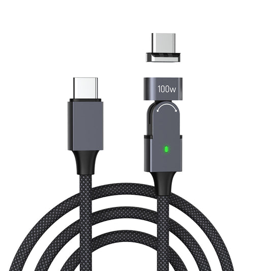 PD 100W Quick Rotating Magnetic Charger Cable 2m Type-C to Type-C