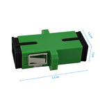 50 PCS SC/APC Single Mode Optical Fiber Connector Flange Head Coupler