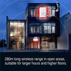 Wireless Motion Sensor Alarm Door Chime for Business 2 Detector & 1 Receiver