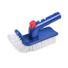 Pool Corner and Stair Brush Curved End 180 Degree Rotating Pool Cleaning Brush