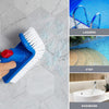 Pool Corner and Stair Brush Curved End 180 Degree Rotating Pool Cleaning Brush