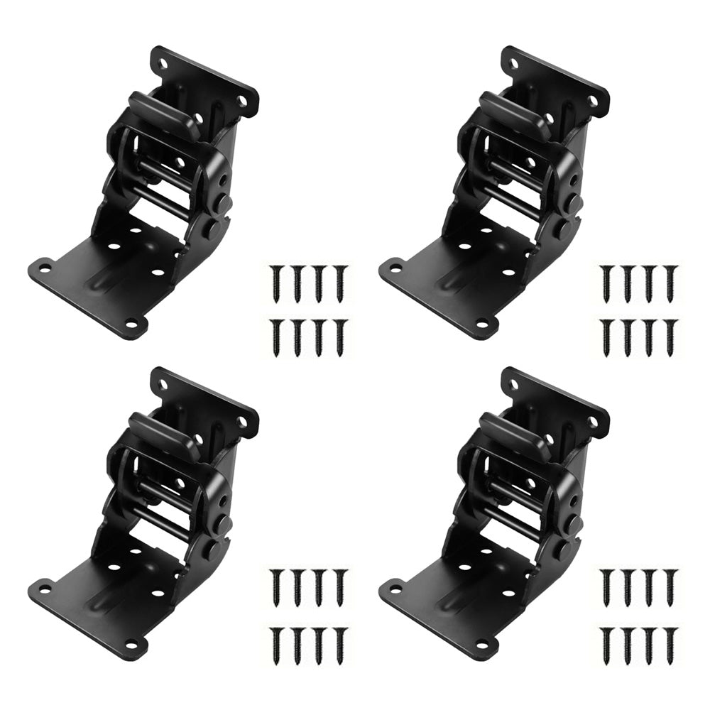 4pcs 0-90-180 Degree Folding Table Leg Brackets Self Lock Hinges Main image
