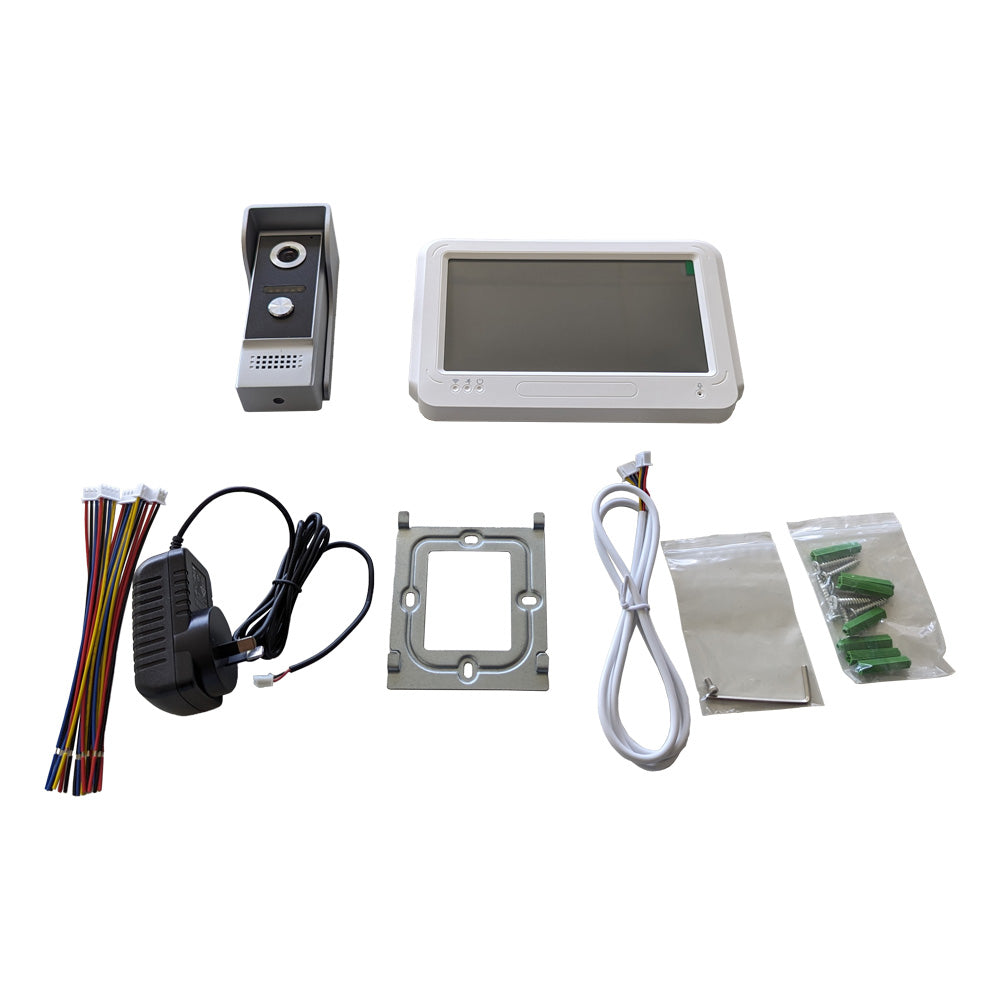 Smart WiFi Video Intercom 7 inch Touch Screen 1080P Waterproof Doorbell Camera Secondary image