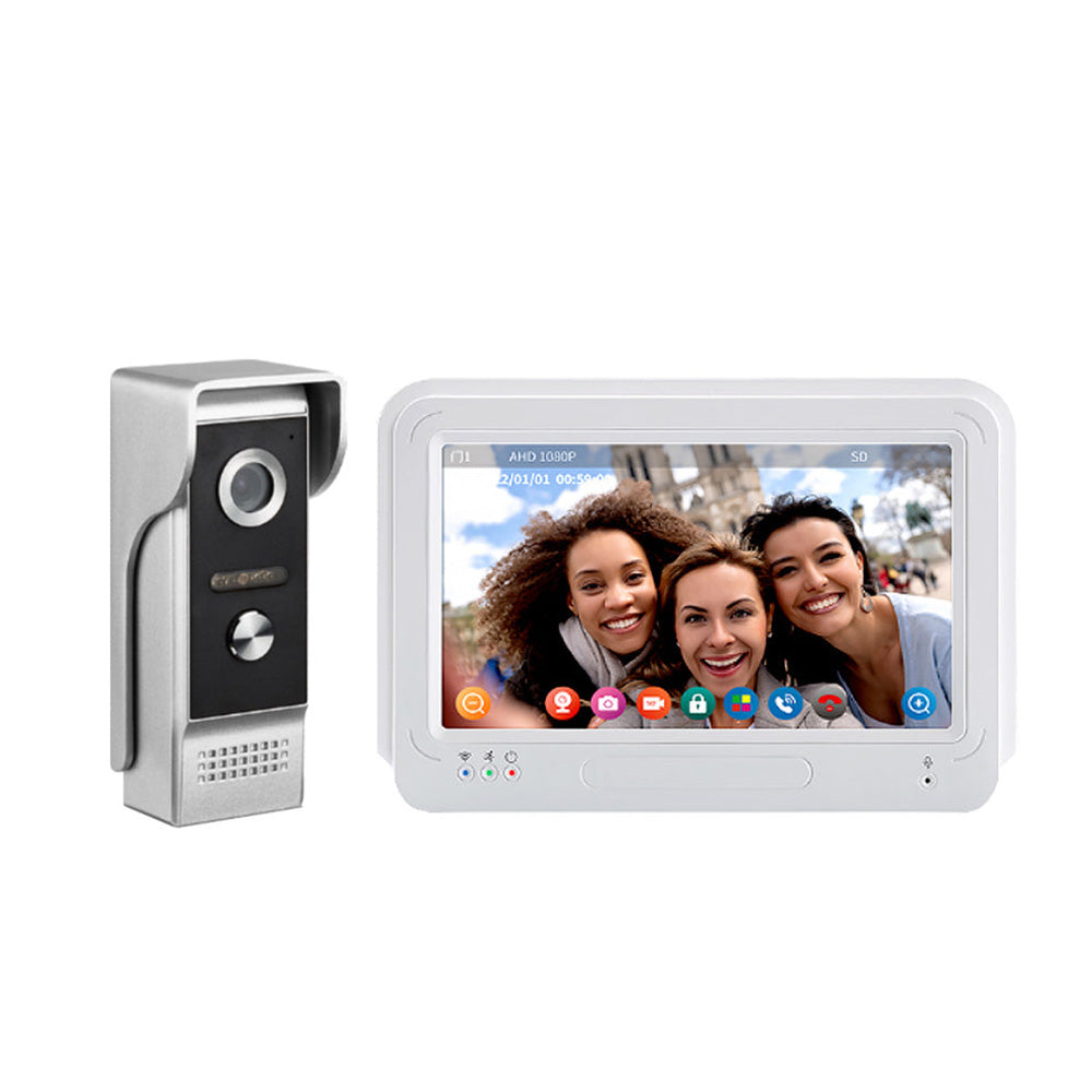Smart WiFi Video Intercom 7 inch Touch Screen 1080P Waterproof Doorbell Camera Main image