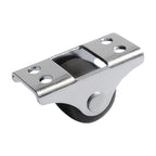 4Pcs 1/2 Inch Mini Fixed Caster Wheels  for Furniture Cabinets Under Bed Drawer