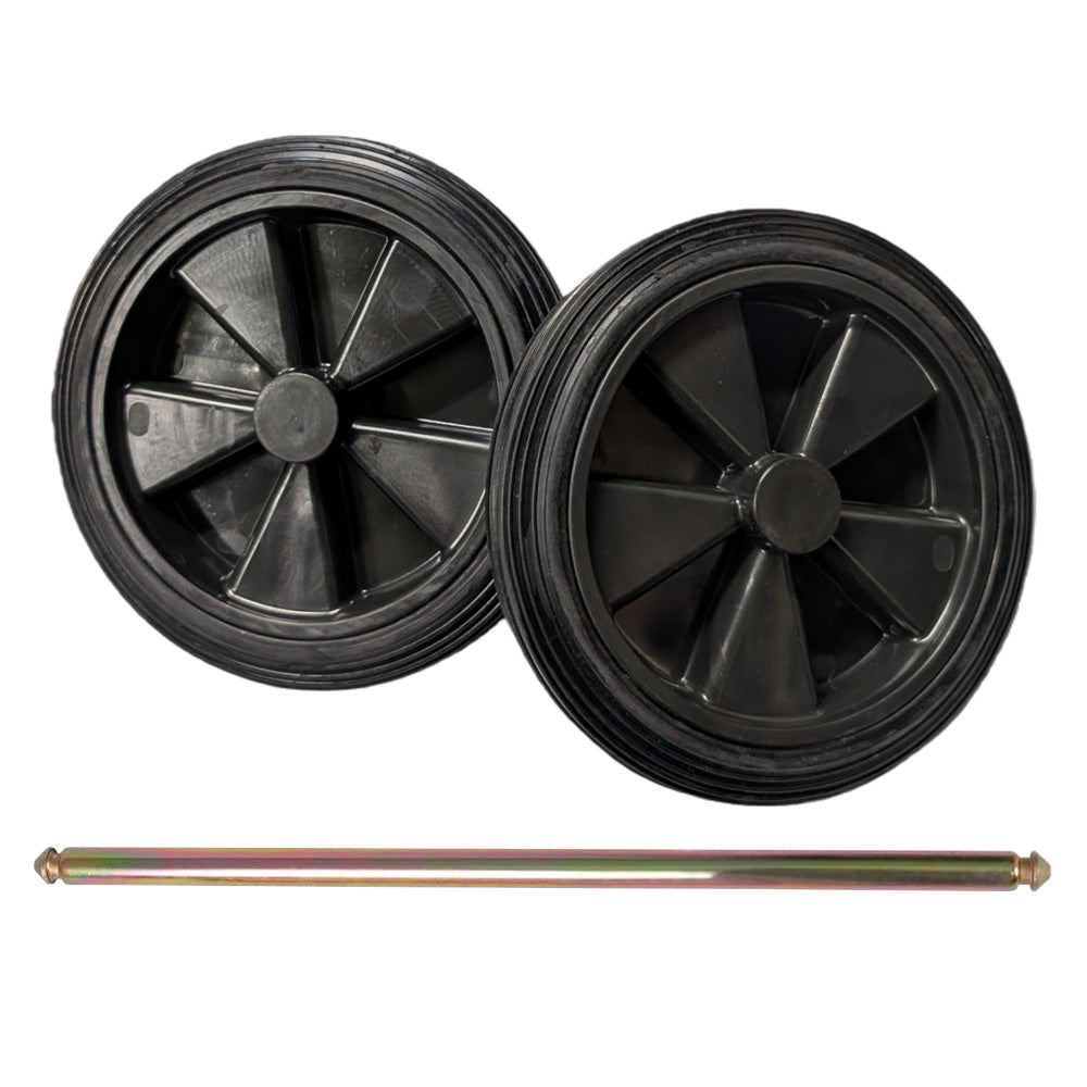 Wheelie Bin Replacement Wheels and Axles 100L 120L 240L Secondary image