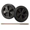Wheelie Bin Replacement Wheels and Axles 100L 120L 240L