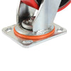 4 pcs 8-inch 200mm Extra Heavy Duty Industrial Swivel Castors with PU Wheel