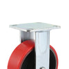 4 pcs 8-inch 200mm Extra Heavy Duty Industrial Swivel Castors with PU Wheel