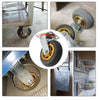 4pcs 4 Inch 100mm Silent Heavy Duty  Rubber Swivel Caster Wheels