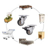 4Pcs 3 in TPR Mute Heavy Duty Furniture Swivel Caster Wheels