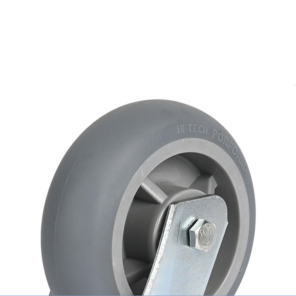 4 pcs 5-inch 125mm Heavy Duty Industrial Castor Wheel TPR Mute Wheel