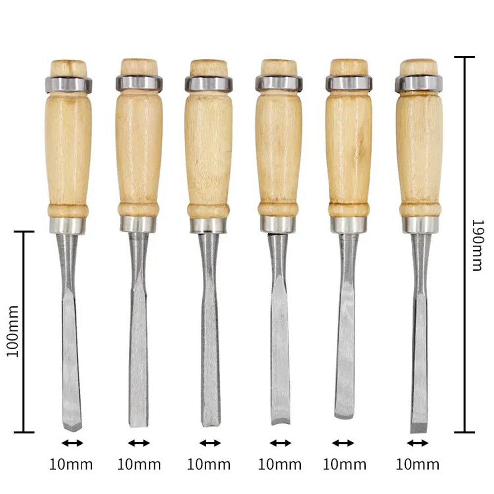 12 Piece Wood Carving Hand Chisel Tool Set Secondary image