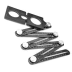 Multi-function Aluminum Alloy Six Fold Rule Tile Hole Locator Woodworking Ruler